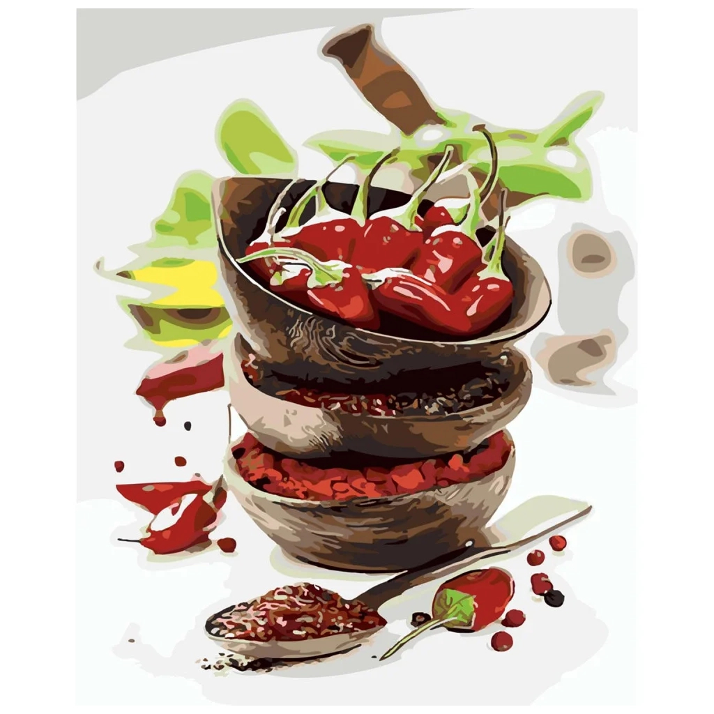 Картина по номерам Strateg Гострий чилі 40х50 см (SY6265) - зображення 1