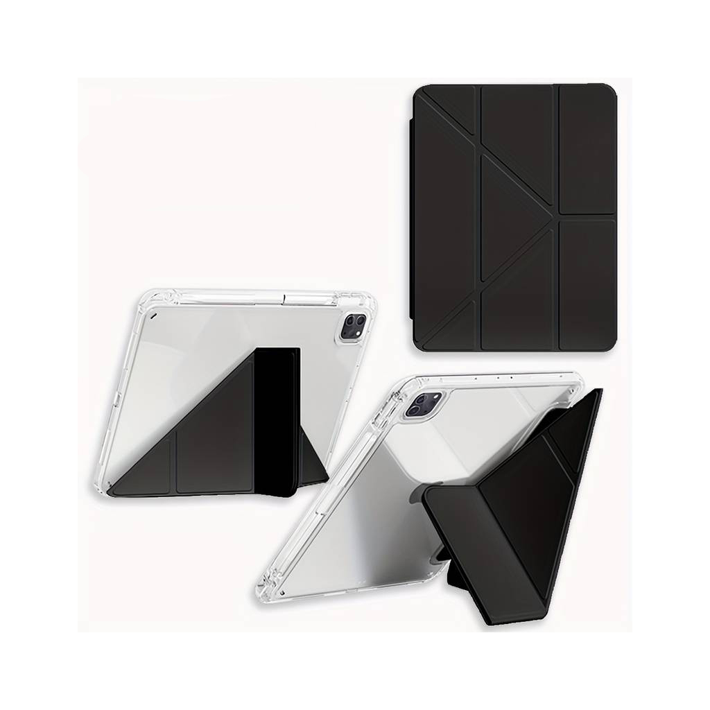 Чохол до планшета BeCover Ultra Slim Origami Transparent Apple iPad Pro 11" M4 2024 Black (711689) - зображення 2