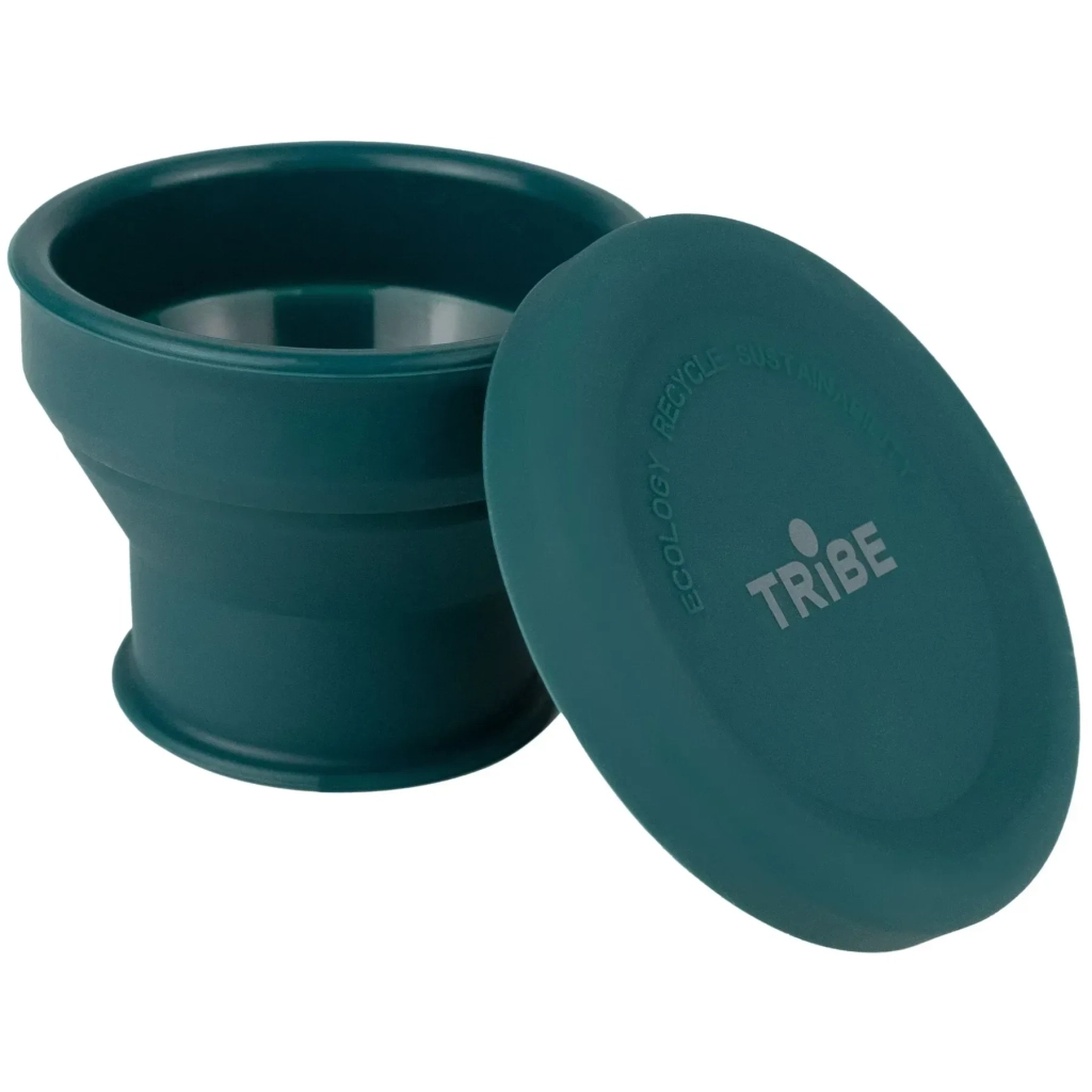 Чашка туристична Tribe Collapsible Shot 90 мл з кришкою, ocean (T-FF-0030-ocean) - зображення 1