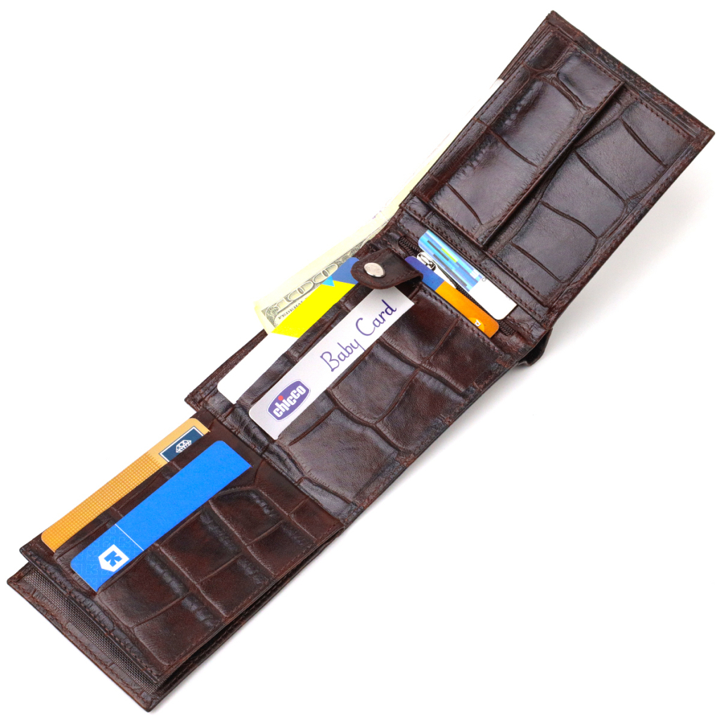 Гаманець Canpellini З натуральної шкіри Коричневий (21865) - зображення 7