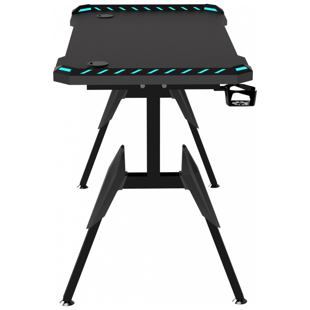 Комп'ютерний стіл GT Racer GT Racer T-1444 (140x60x73) Black (T-1444 (140x60x73) Black) - зображення 4