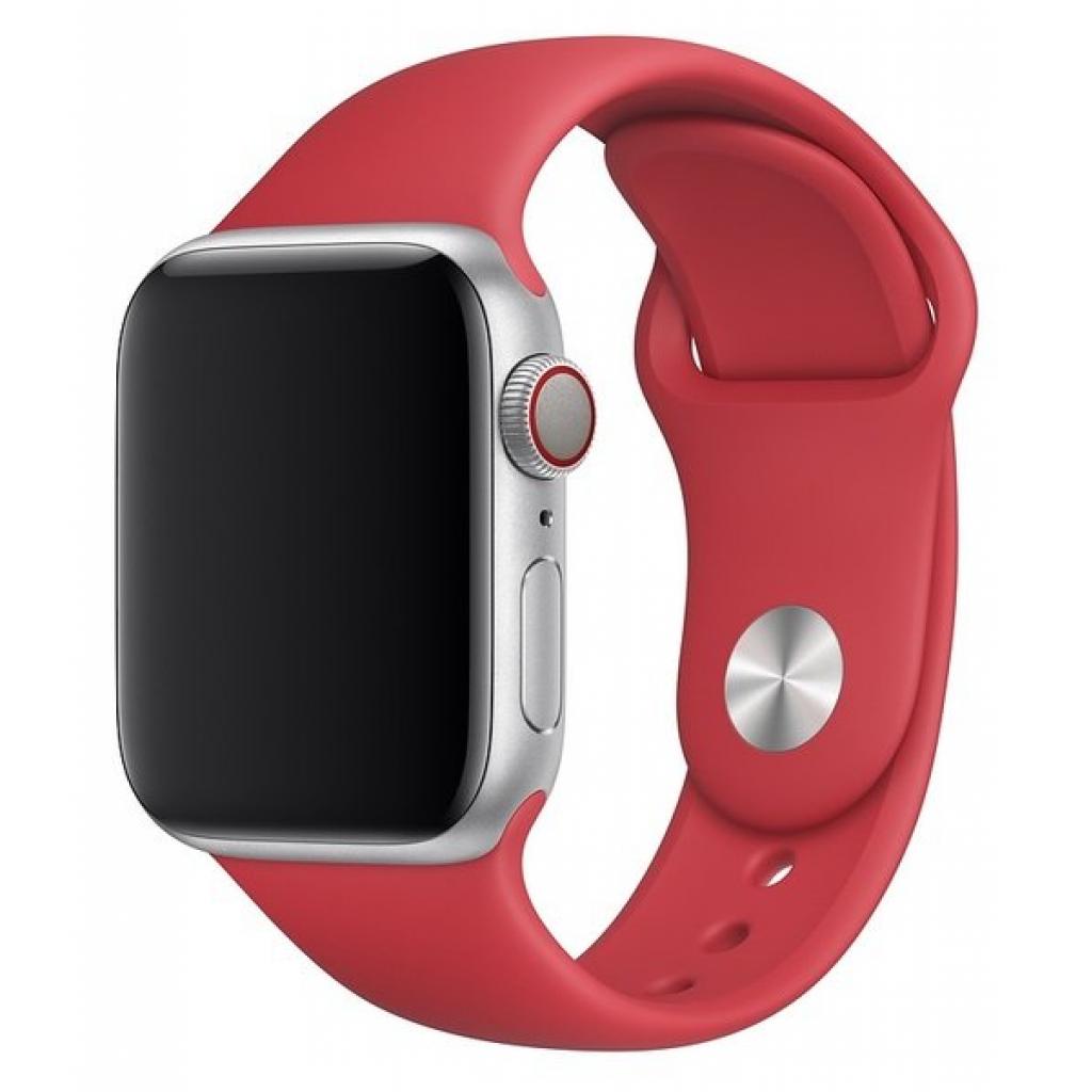 Ремінець до смарт-годинника Apple 40mm Sport Band Red - S/M & M/L (MU9M2ZM/A) - зображення 1