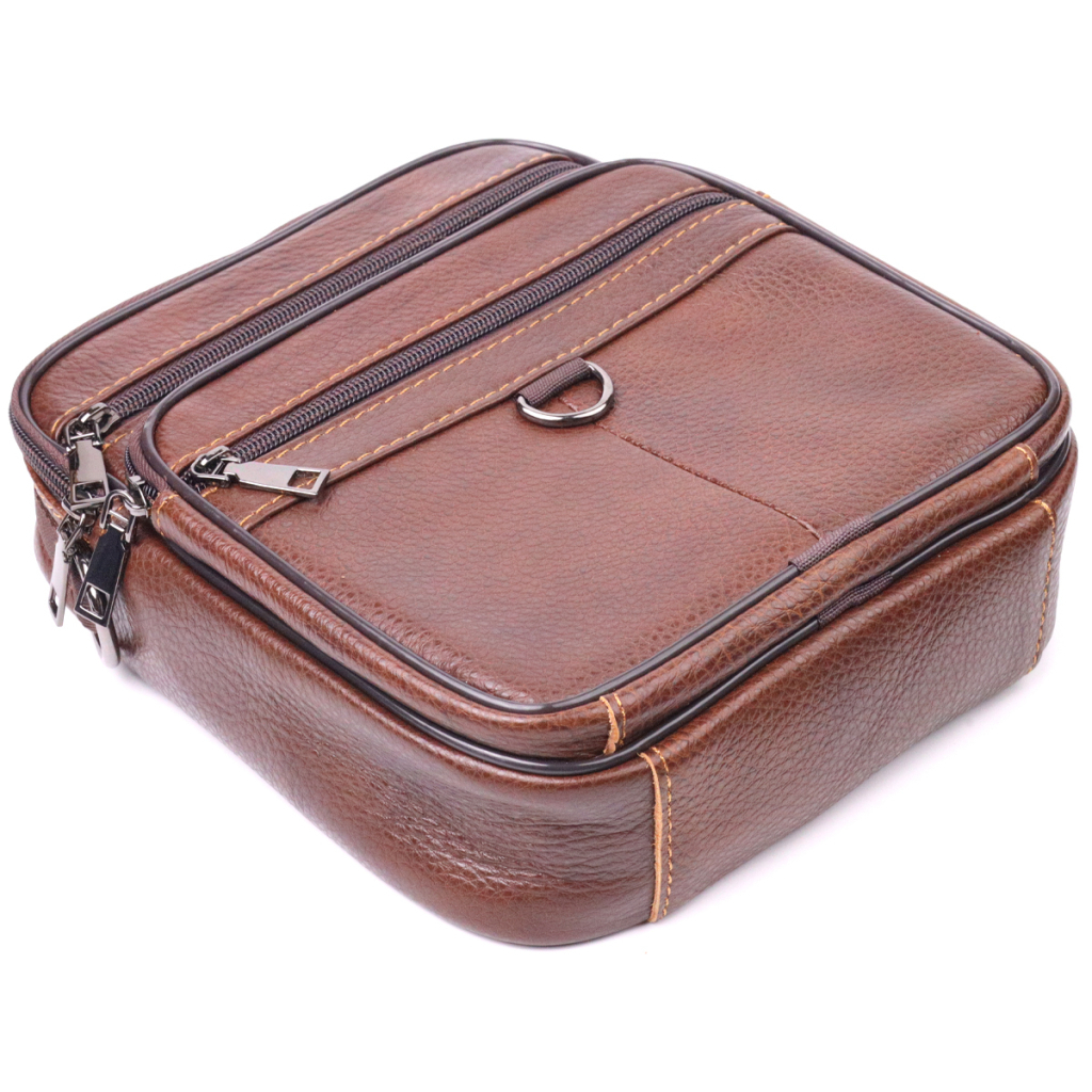 Сумка Vintage З натуральної шкіри Коричнева (21279) - зображення 6