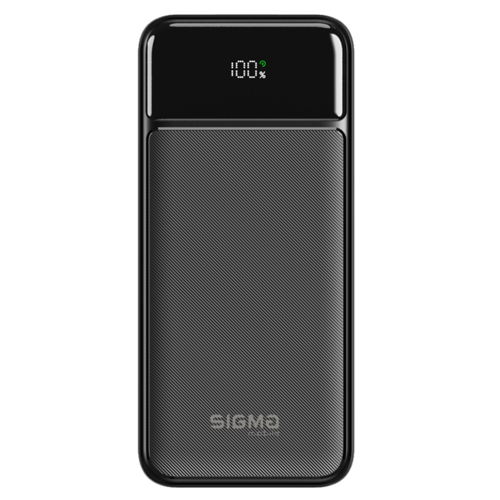 Батарея універсальна Sigma X-power SI30A4QL 30000mAh, PD/20W, QC22.5W, LED, cable 20w, black (4827798787311) - зображення 1