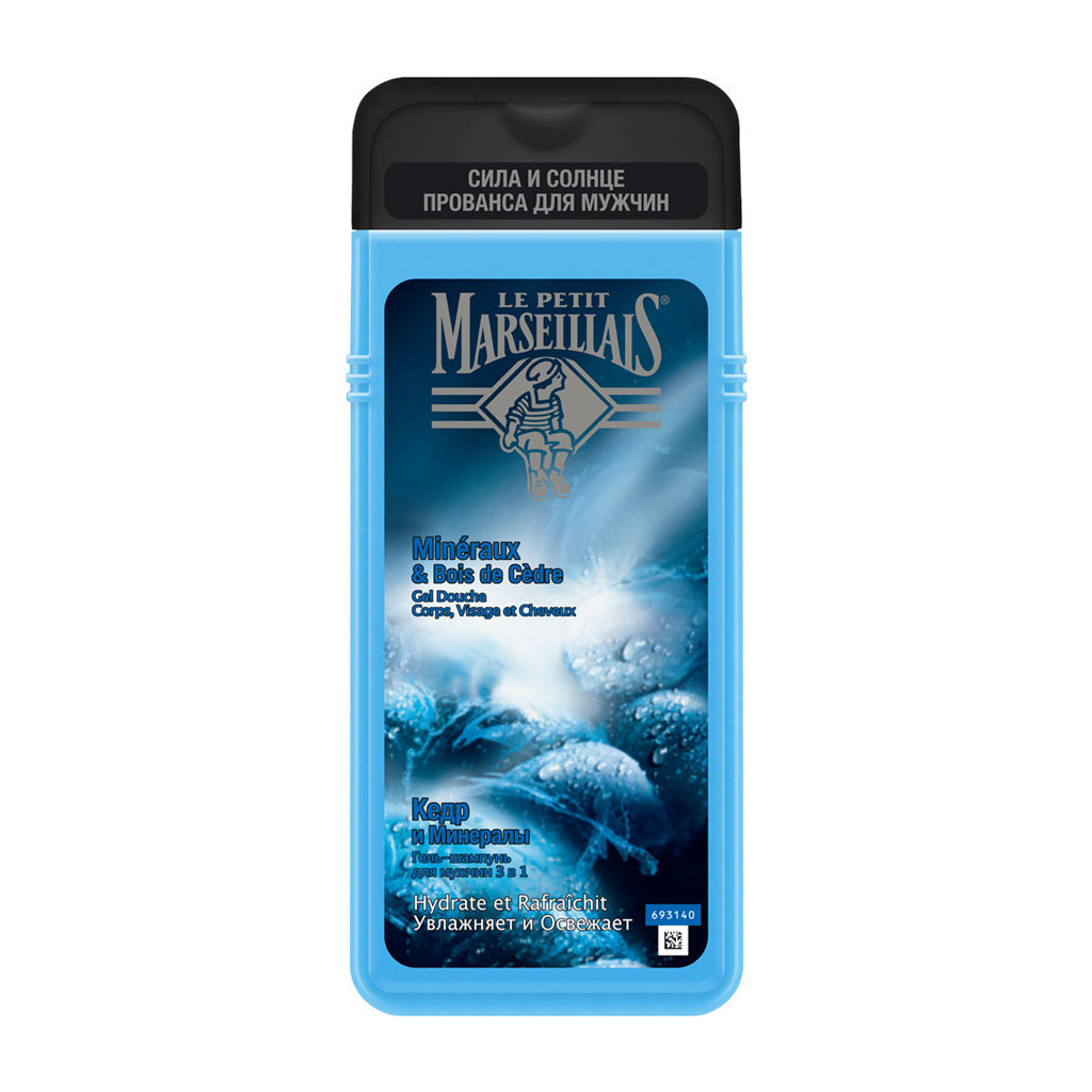 Гель для душу Le Petit Marseillais Кедр і Мінерали 650 мл (3574661507347) - изображение 1