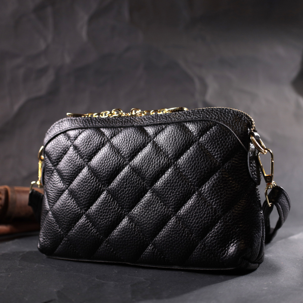 Сумка Vintage З натуральної шкіри Чорна (22315) - зображення 8