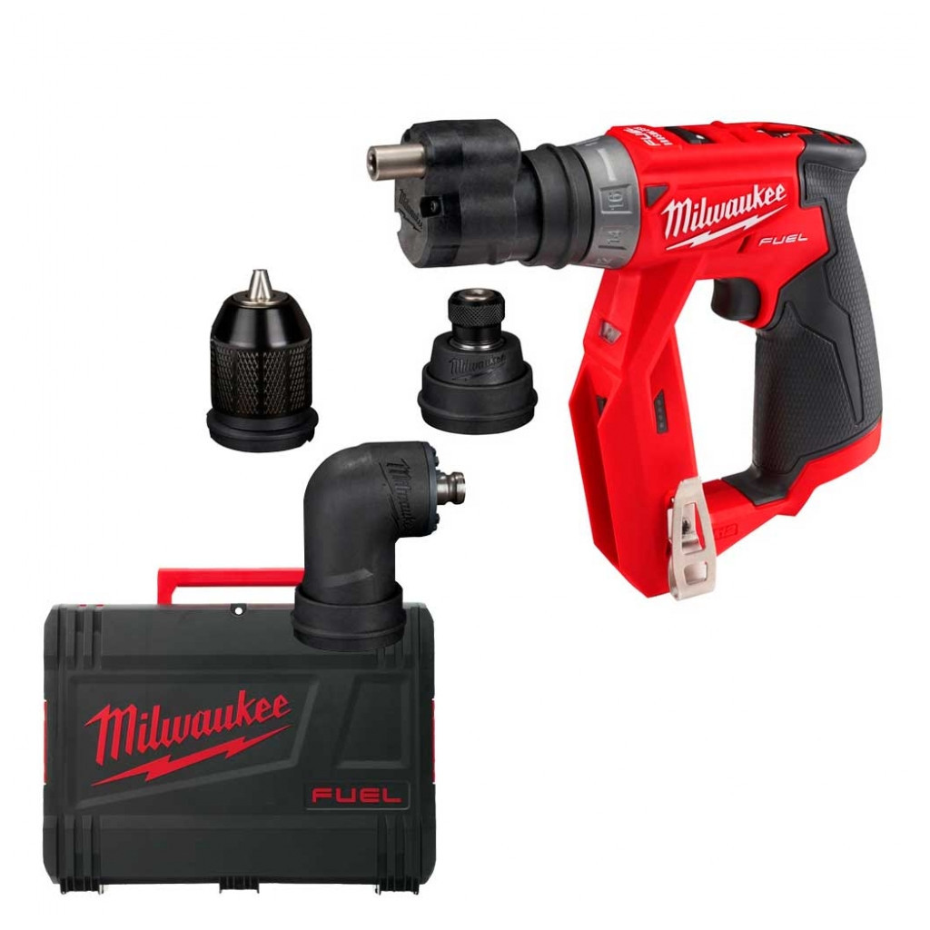 Шуруповерт Milwaukee M12 FDDXKIT-0X, 34Нм, 4 насадки FIXTEC, HD кейс (без АКБ та ЗП) (4933471332) - зображення 1