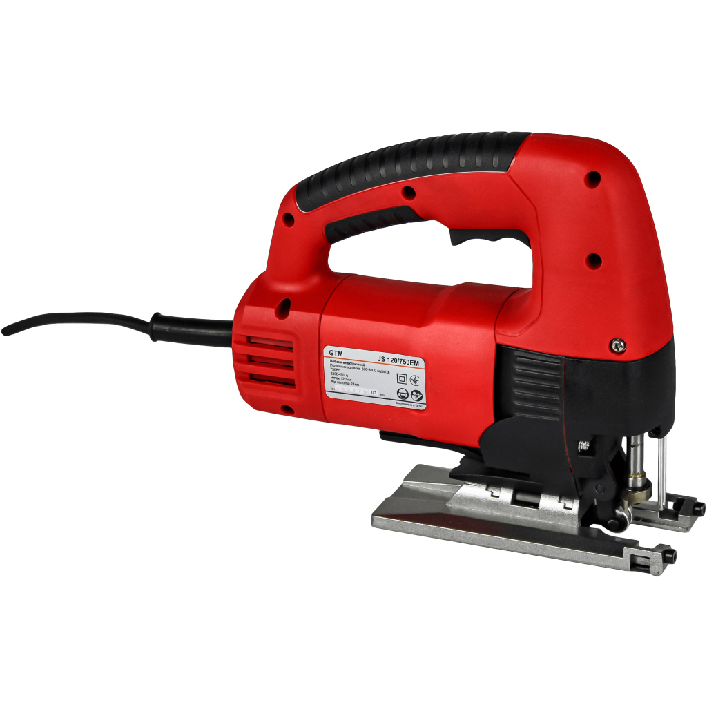 Електролобзик GTM JS120/750E 750Вт, 800-3000х/хв, Quick (JS120/750E) - изображение 2