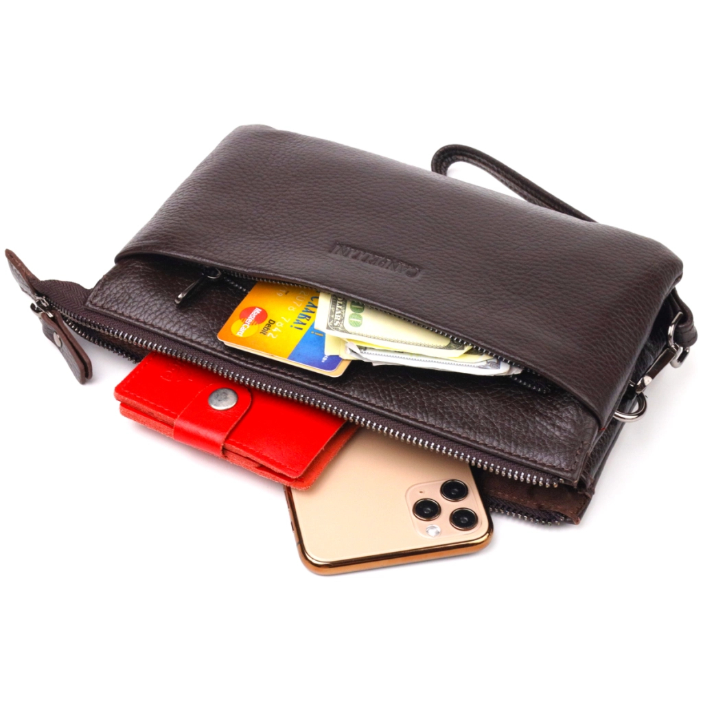 Сумка Canpellini З натуральної шкіри Коричнева (21553) - зображення 8