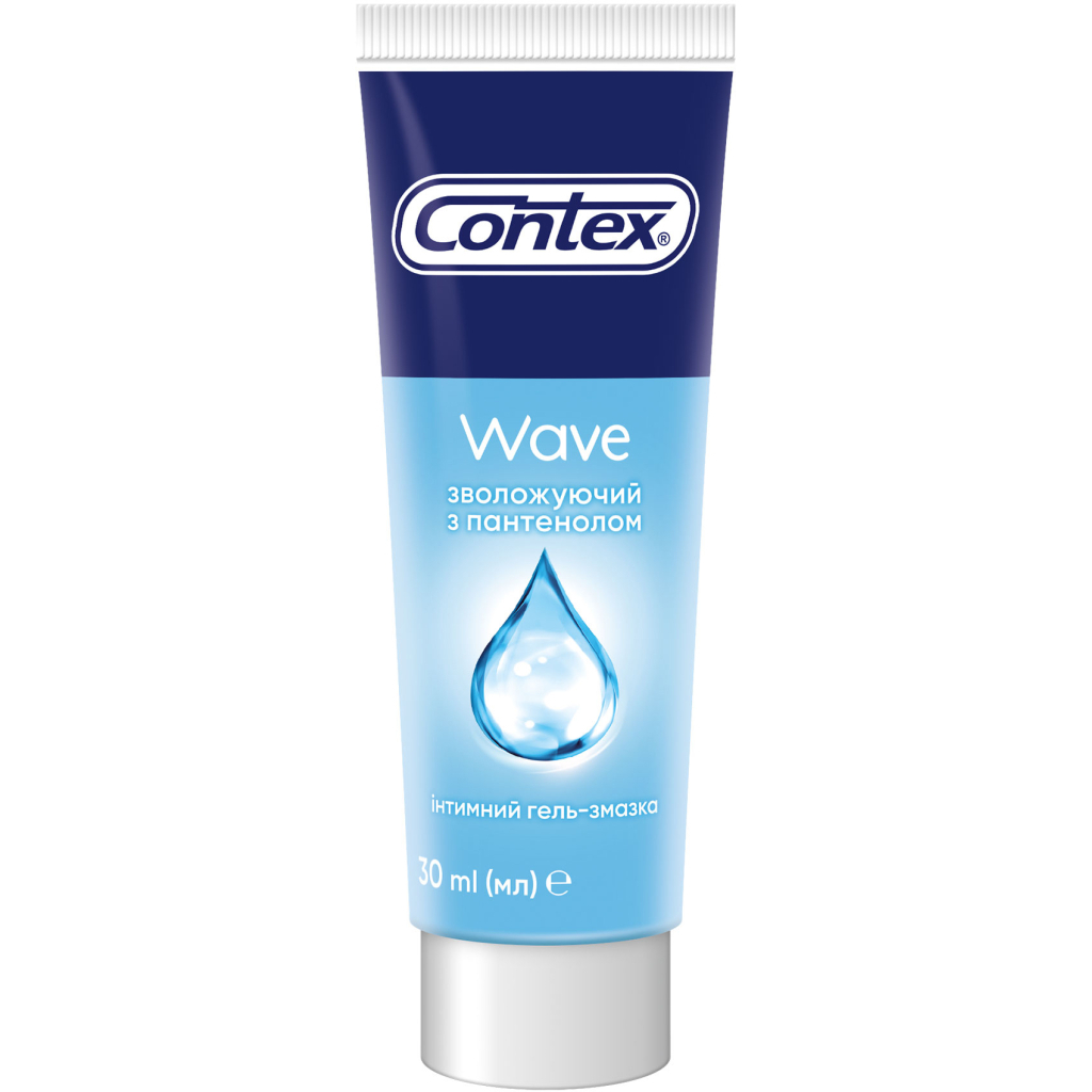 Інтимний гель-змазка Contex Wave зволожуючий з пантенолом (лубрикант) 30 мл (4820108005211) - изображение 1