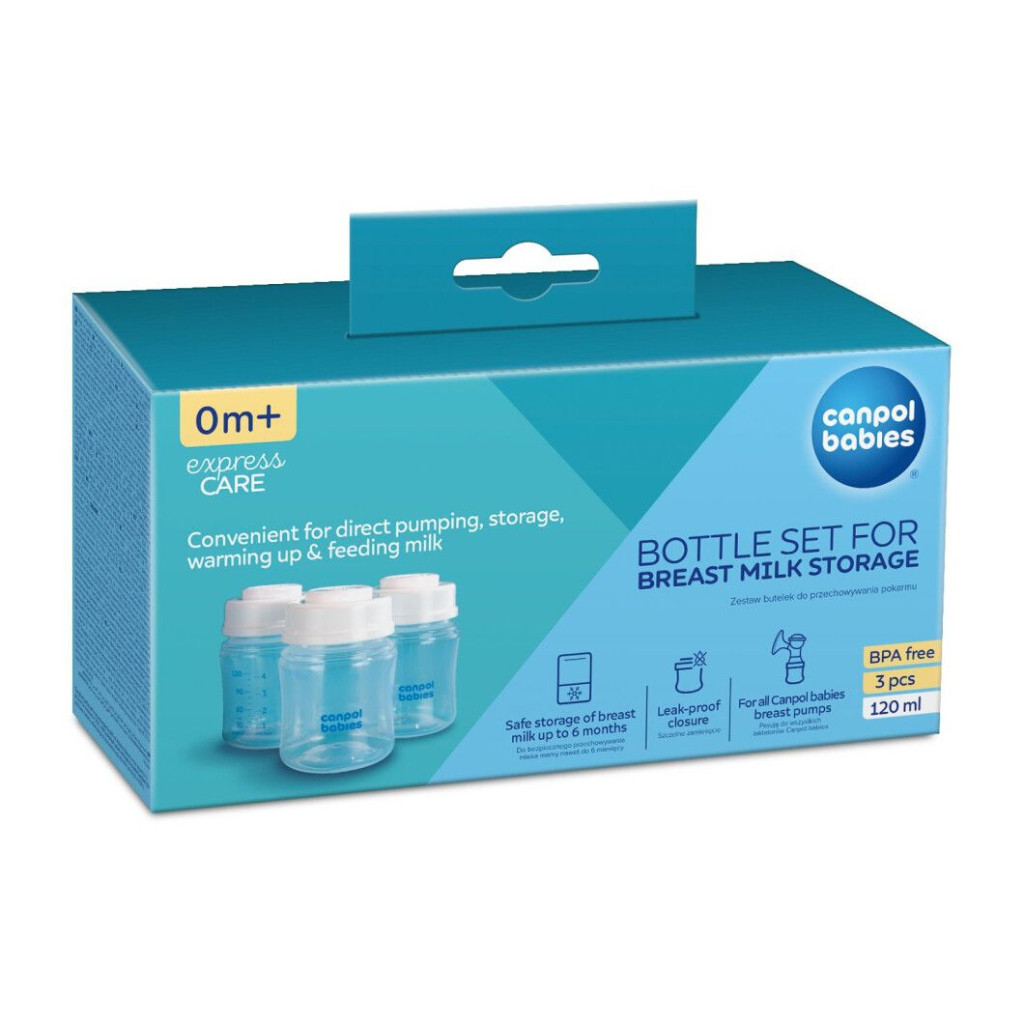 Набір для годування новонароджених Canpol babies пляшечок для молока та їжі 3х120мл (35/235) - зображення 10