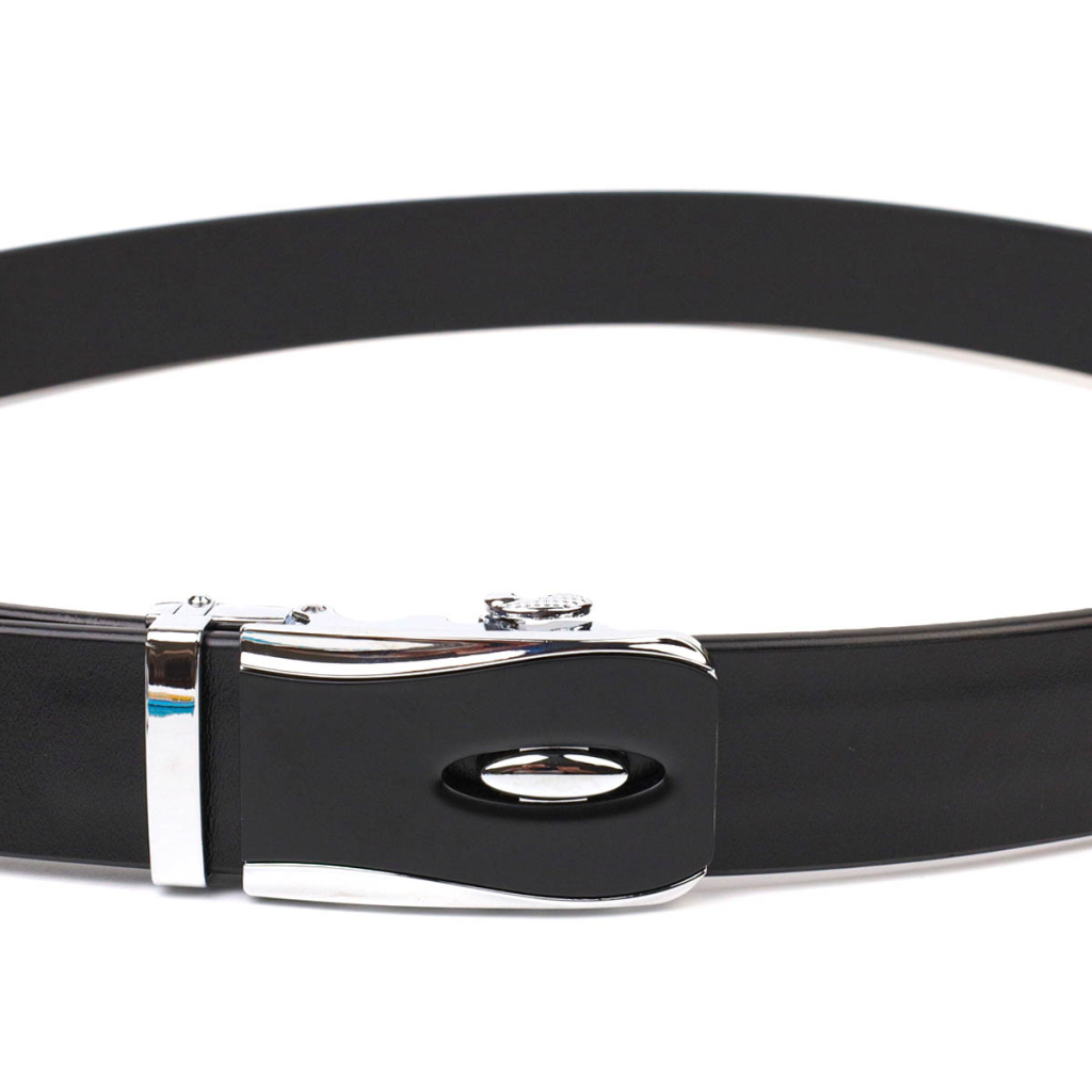 Ремінь Vintage З пряжкою автомат з натуральної шкіри Чорний (21465) - зображення 6