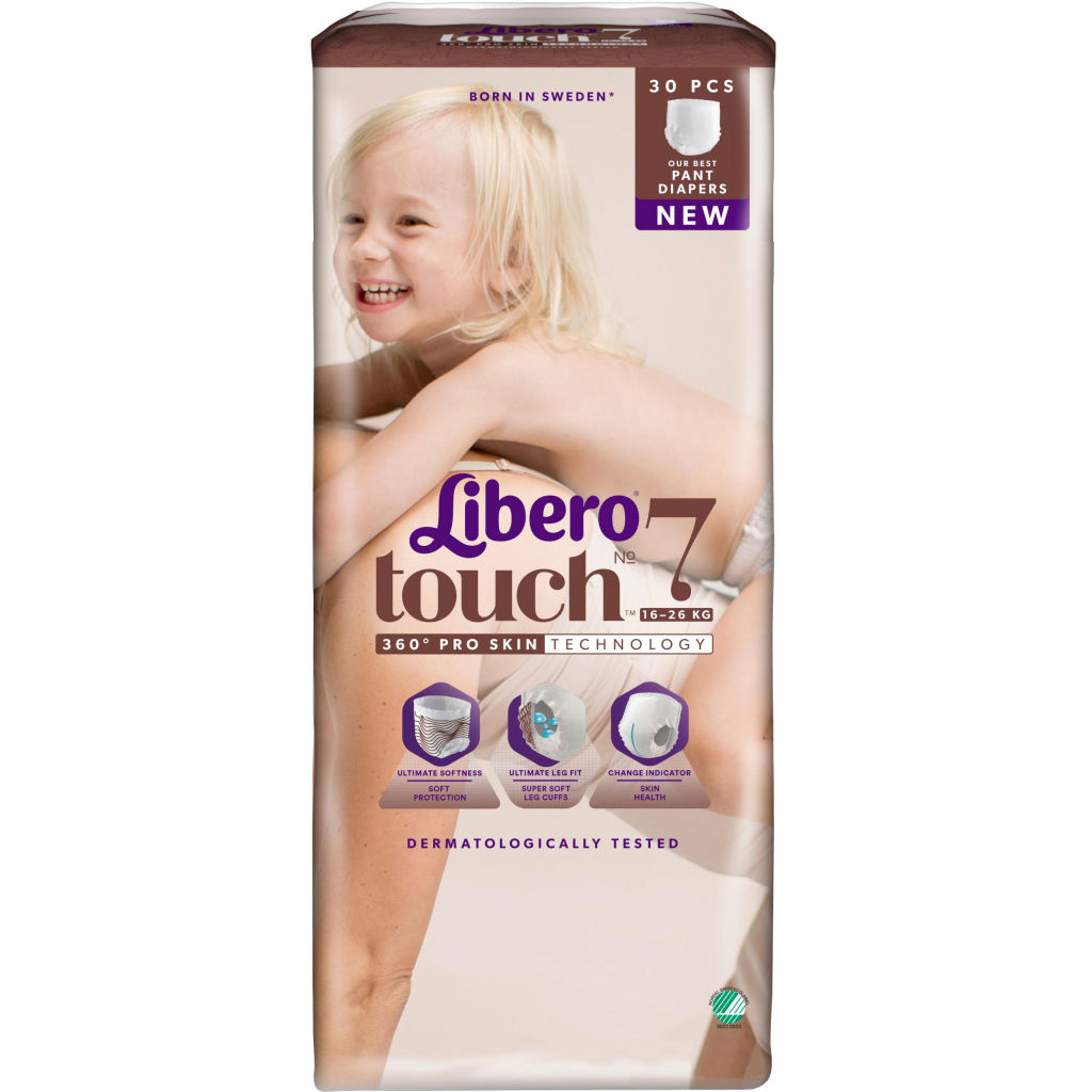 Підгузки Libero Touch Pants 7 (16-26 кг) 30 шт (7322540918038) - зображення 2