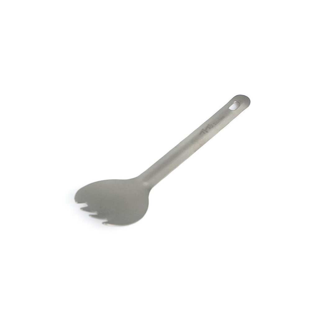 Ложка-виделка туристична TiTo Titanium Type B з мішечком (SPKB-GRKit) - зображення 2