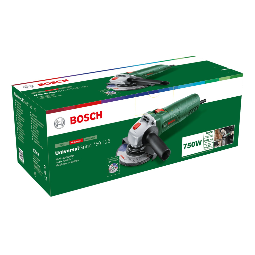 Шліфувальна машина Bosch UniversalGrind 750-125 125мм 750W, 12000об/хв, 1.9кг (0.603.3E2.001) - зображення 2