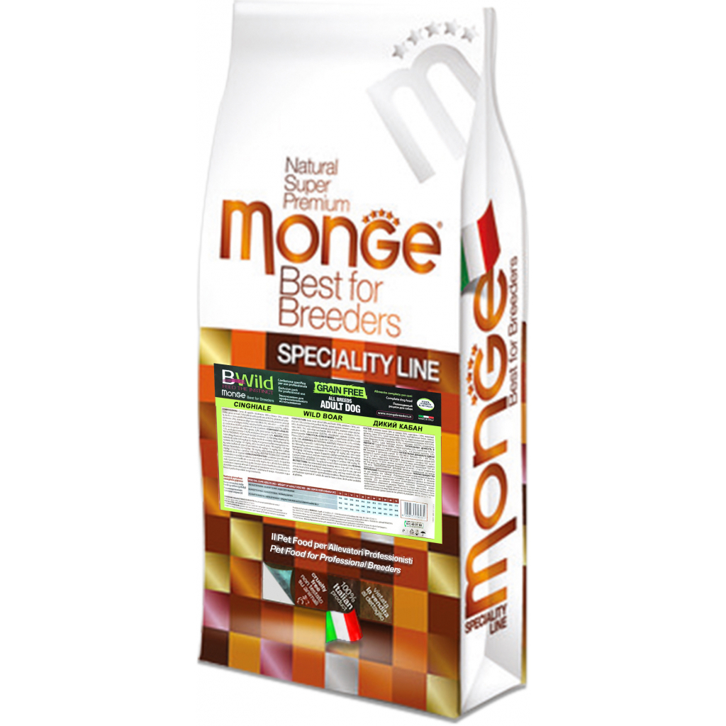 Сухий корм для собак Monge Dog Bwild Low Grain дикий кабан 15 кг (8009470056038) - зображення 1