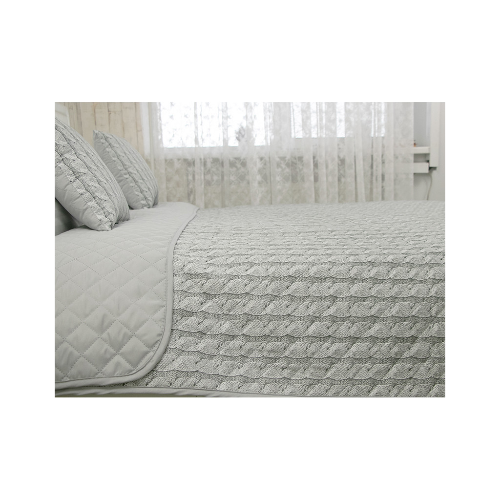 Покривало Руно декоративне Grey Braid 150х212 см (Р360.52_Grey Braid) - изображение 3