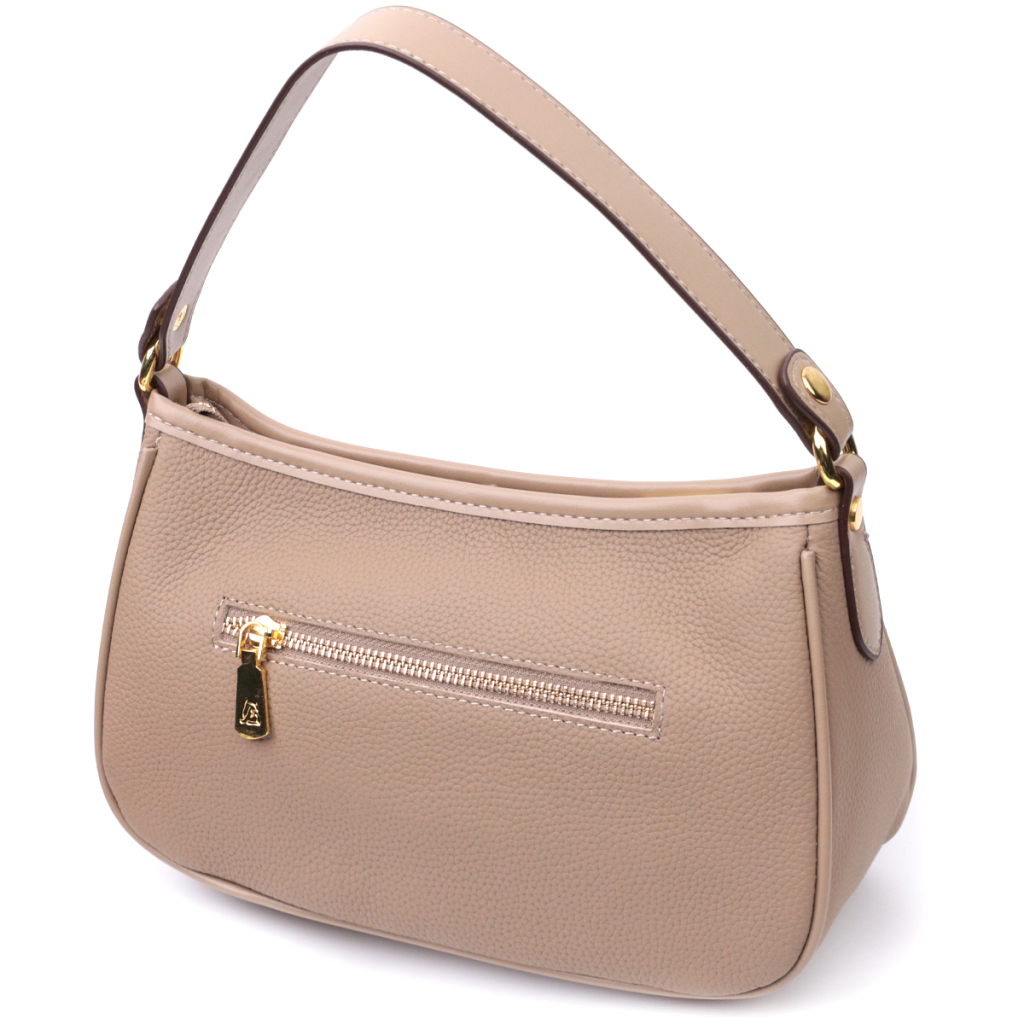 Сумка Vintage Жіноча з двома ручками із натуральної шкіри Бежева (22632) - зображення 2