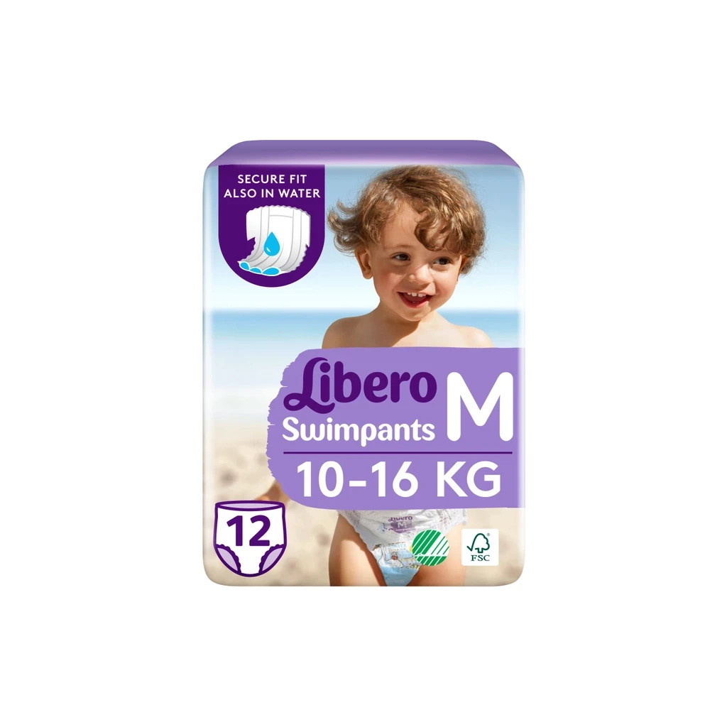 Підгузки Libero Swimpants Medium 10-16 кг 12 шт (7322541981741) - зображення 1