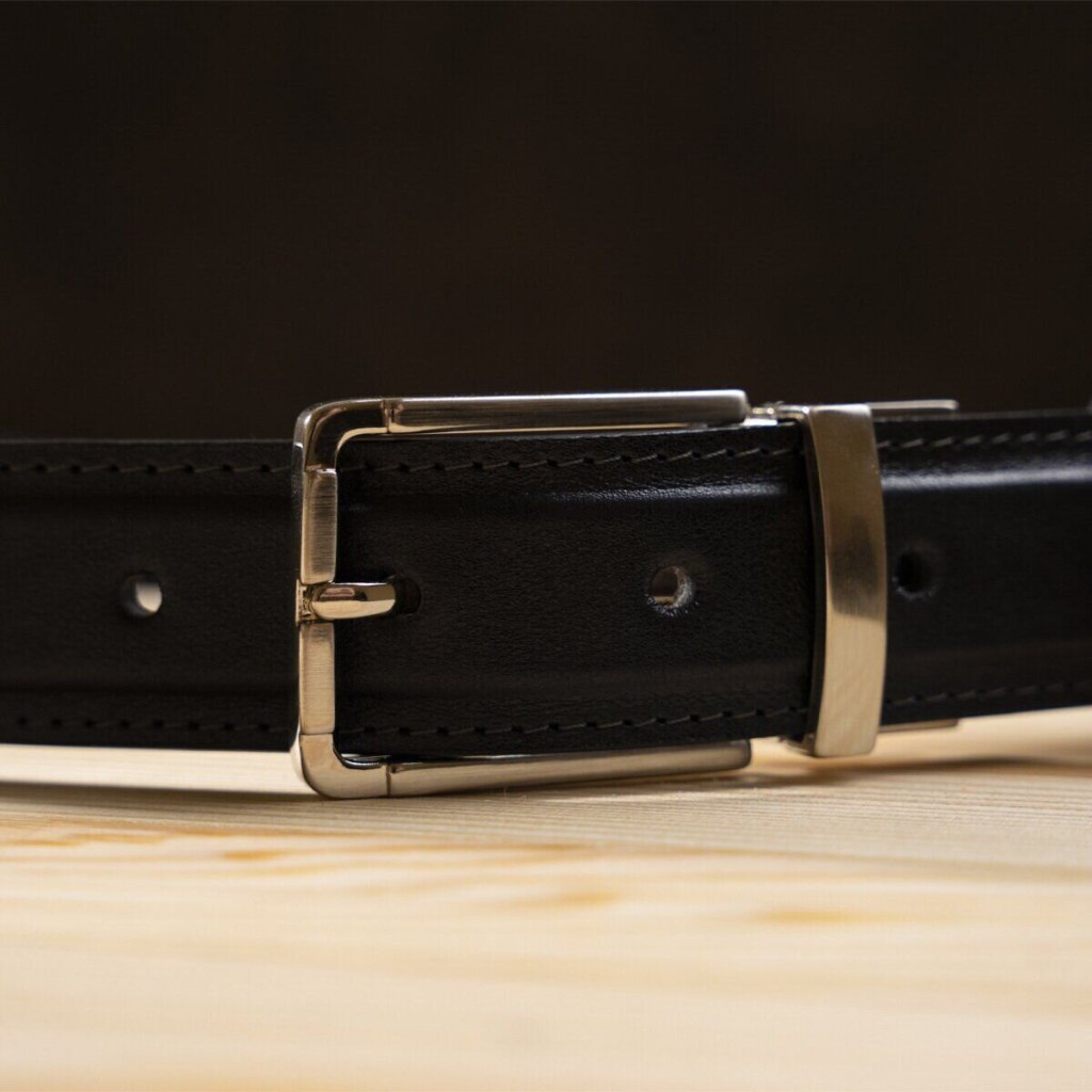 Ремінь Grande Pelle Брючний двосторонній Коричневий та Чорний (11155) - зображення 11