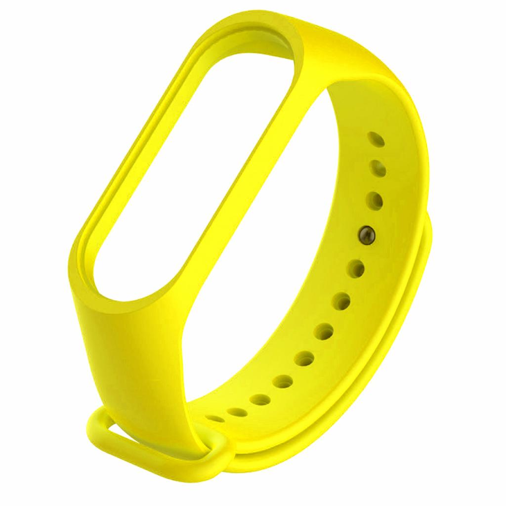 Ремінець до фітнес браслета BeCover Silicone для Xiaomi Mi Band 3/4 Yellow (704130) - зображення 2
