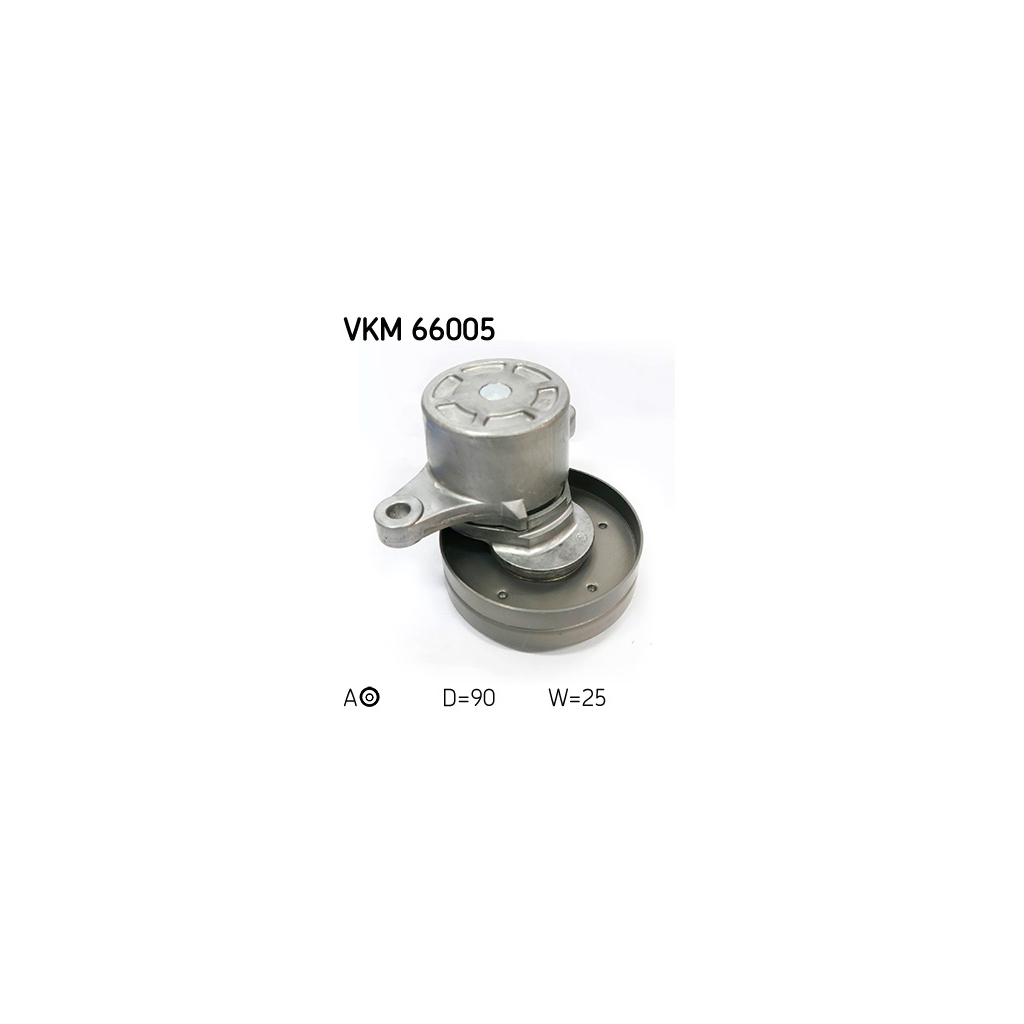Натягувач ременя з роликом SKF VKM 66005 - зображення 2