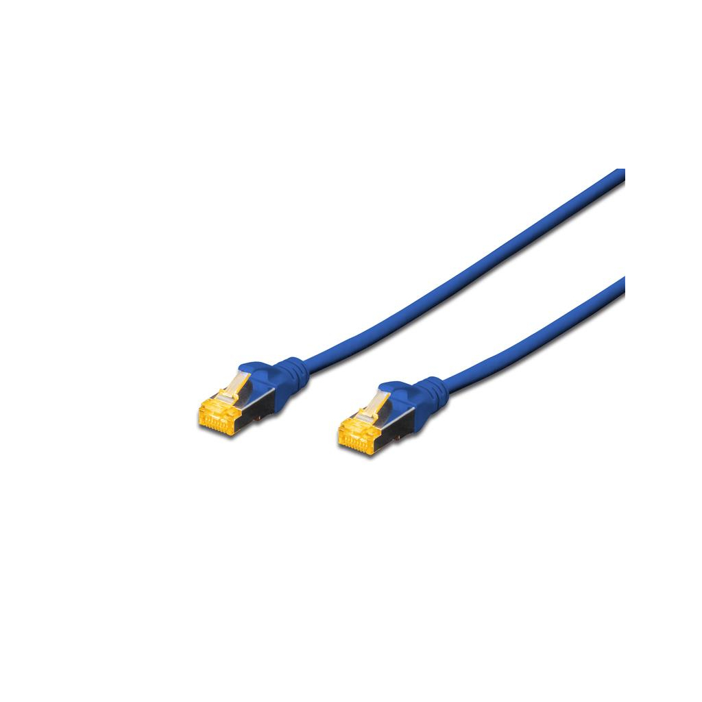 Патч-корд Digitus 0.5м, CAT 6a S-FTP, AWG 26/7, Cu, LSZH, blue (DK-1644-A-005/B) - зображення 1