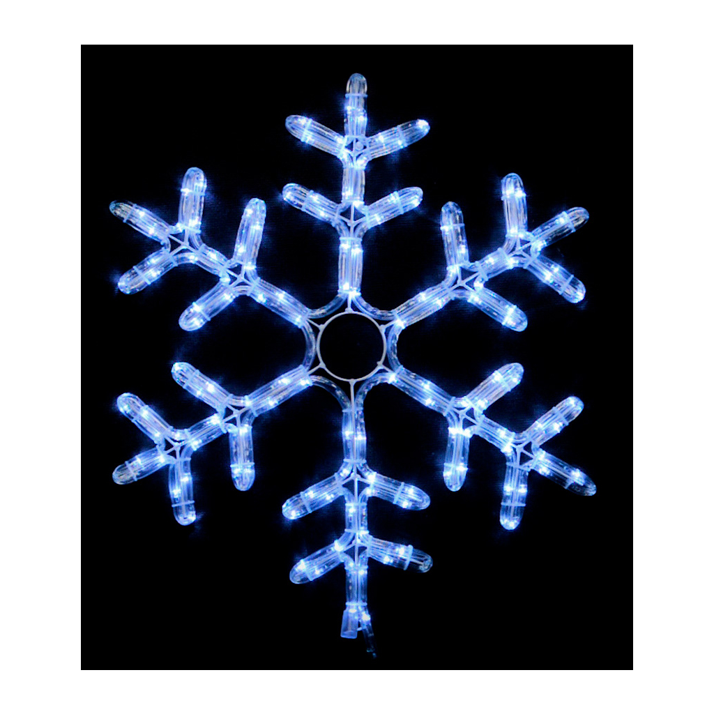 Гірлянда Delux Motif flash Snowflake 55 см білий IP44 EN (90012963) - зображення 1