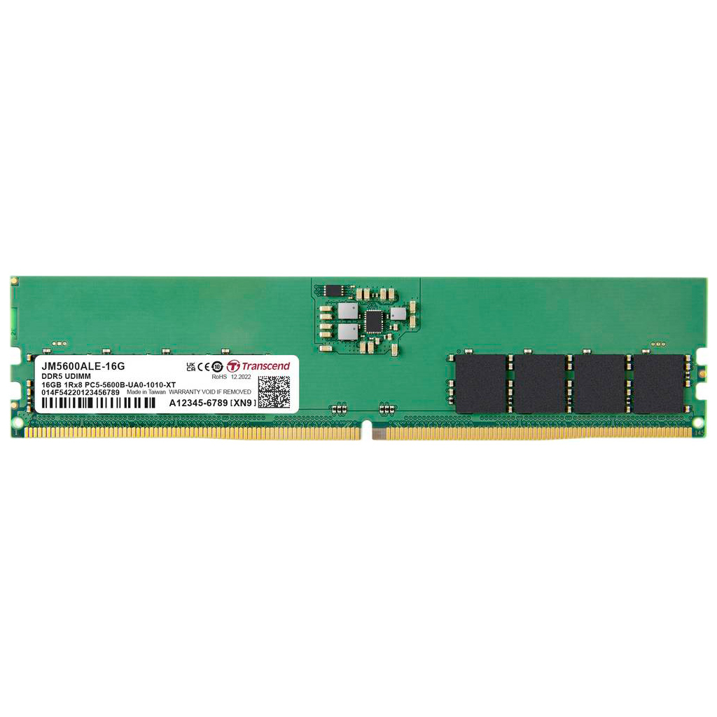 Модуль пам'яті для комп'ютера DDR5 16GB 5600 MHz JetRam Transcend (JM5600ALE-16G) - зображення 1