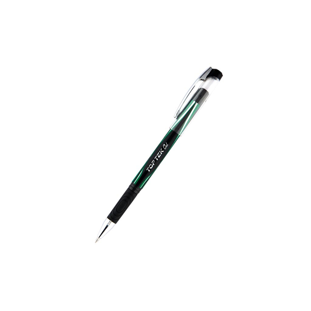 Ручка гелева Unimax Top Tek Gel, зелена (UX-133-04) - зображення 1