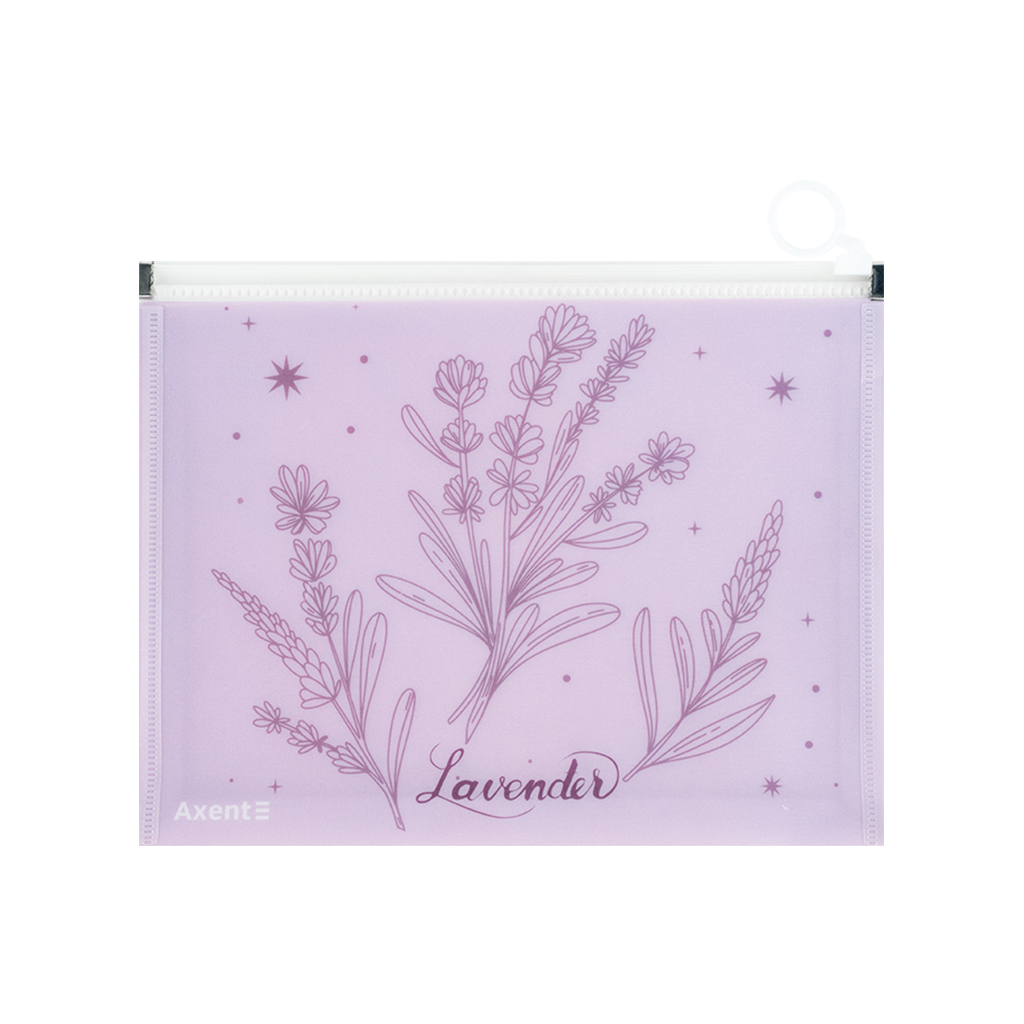 Папка на блискавці Axent zip-lock А5 Lavender-2 (1498-37-A) - зображення 2