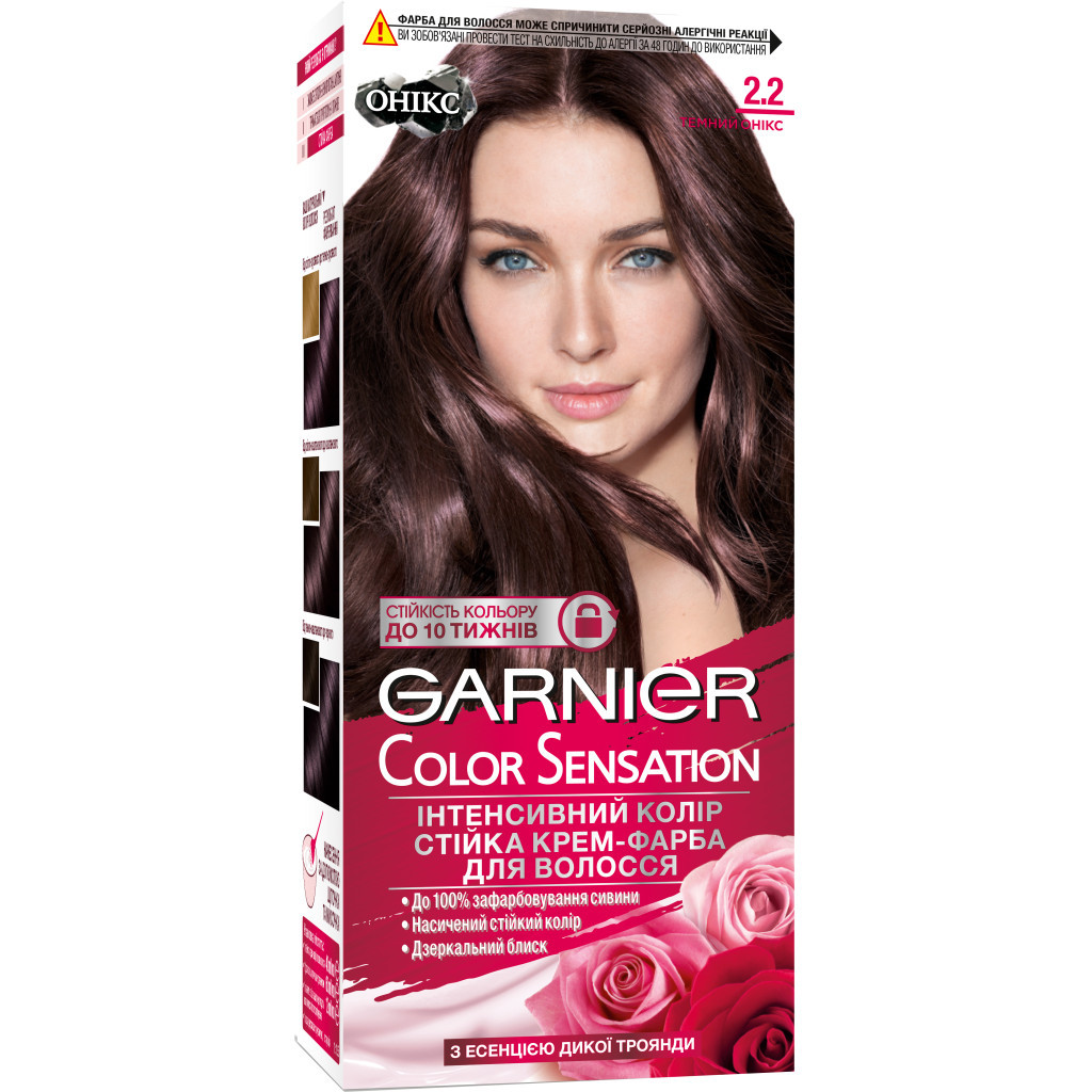 Фарба для волосся Garnier Color Sensation 2.2 - Темний Онікс 110 мл (3600542415873) - зображення 1