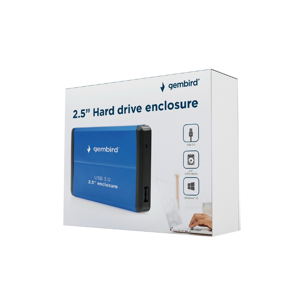 Кишеня зовнішня Gembird 2.5", USB3.0 (EE2-U3S-2-B) - зображення 5