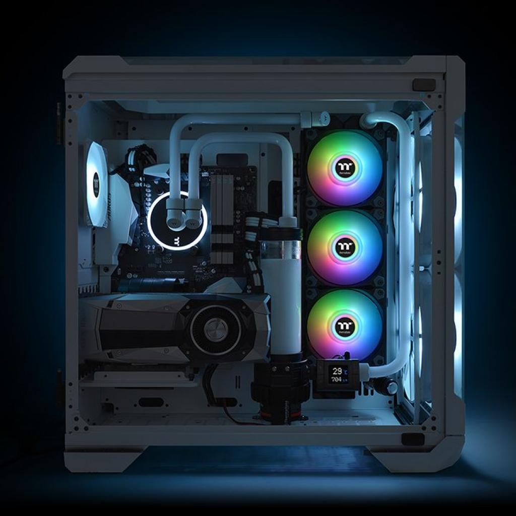 Кулер до корпусу ThermalTake Pure Duo 12 ARGB Sync Radiator Fan 2 Pack Fan (CL-F115-PL12SW-A) - зображення 6