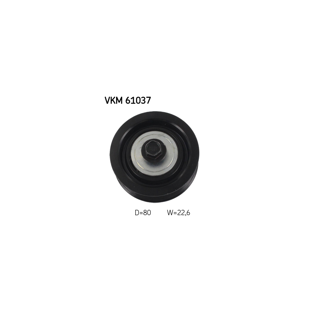 Ролик натягувача ременя SKF VKM 61037 - зображення 1