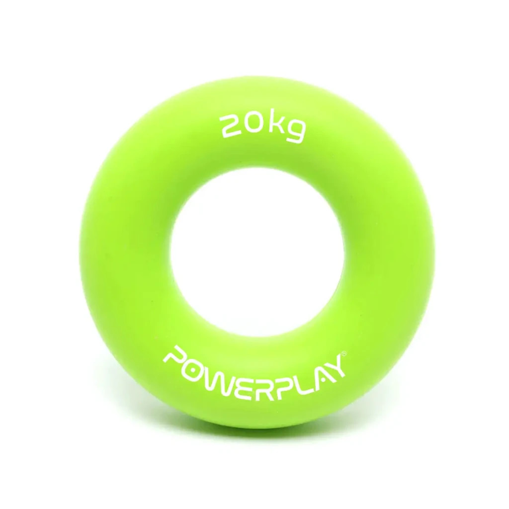 Еспандер PowerPlay PP-4324 Hand Grip Ring Medium 20 кг Зелений (PP_4324_20kg) - зображення 1
