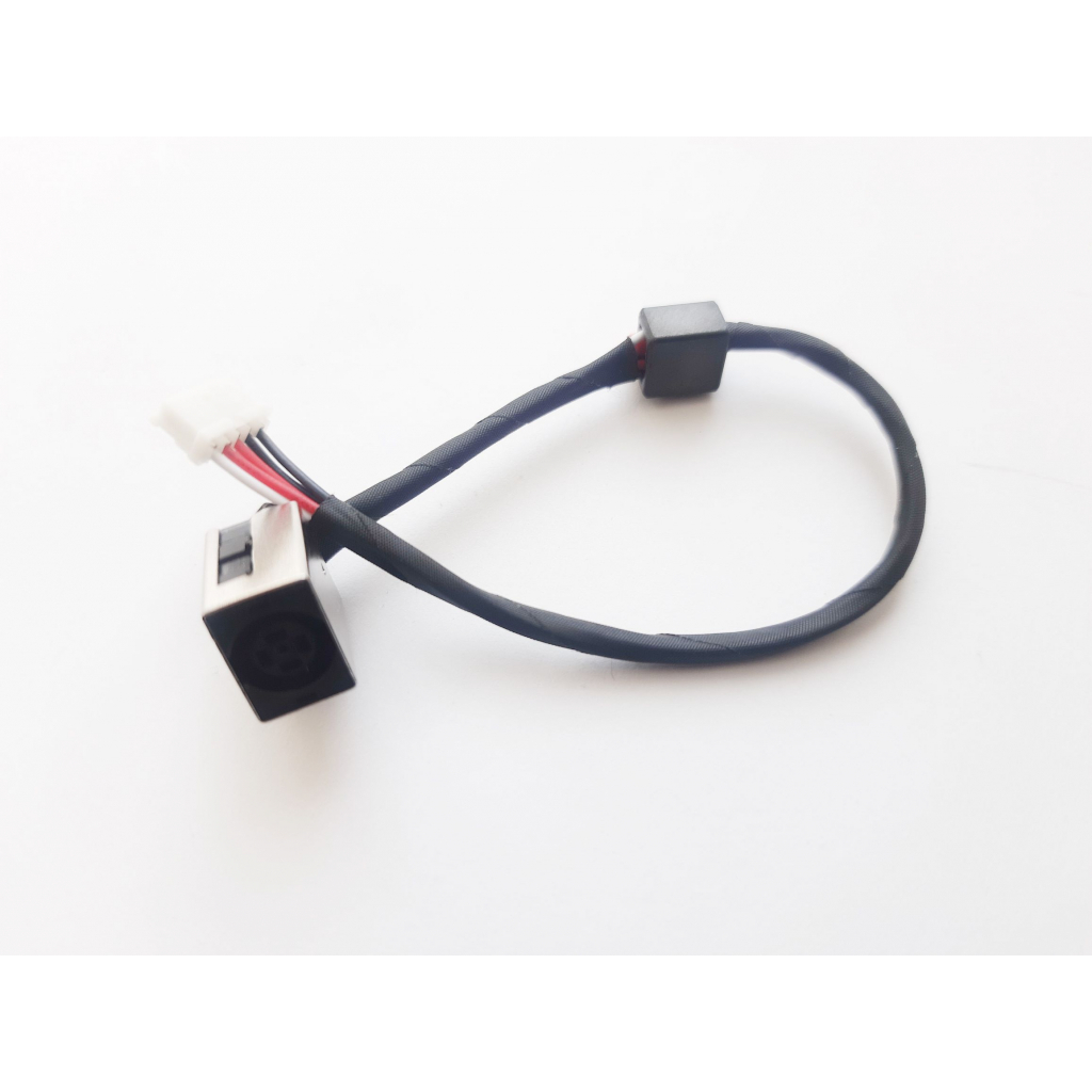 Роз'єм живлення ноутбука з кабелем Dell PJ801 (7.4x5.0mm+center pin) 5-pin 15 см (A49124) - изображение 2
