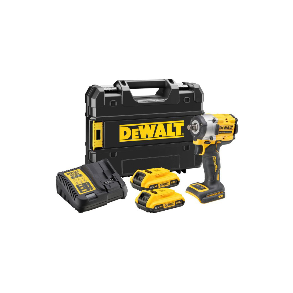 Гайковерт DeWALT 18 В XR Li-lon,406 Нм, 2 Ah, 2 АКБ, ЗП, TSTAK (DCF921D2T) - изображение 1