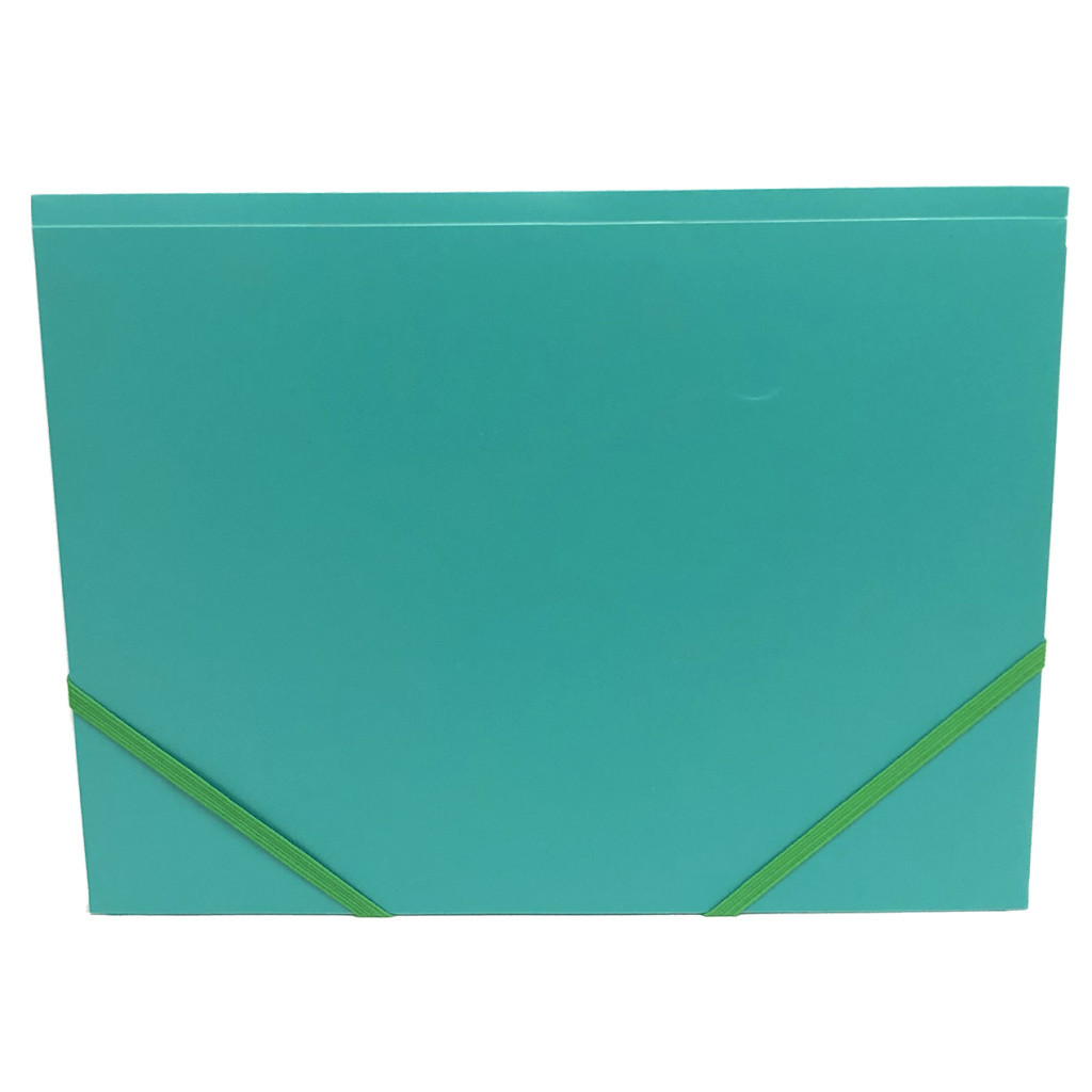 Папка на резинках H-Tone А4, зелена (FOLD-HT-JJ40941-G) - зображення 3