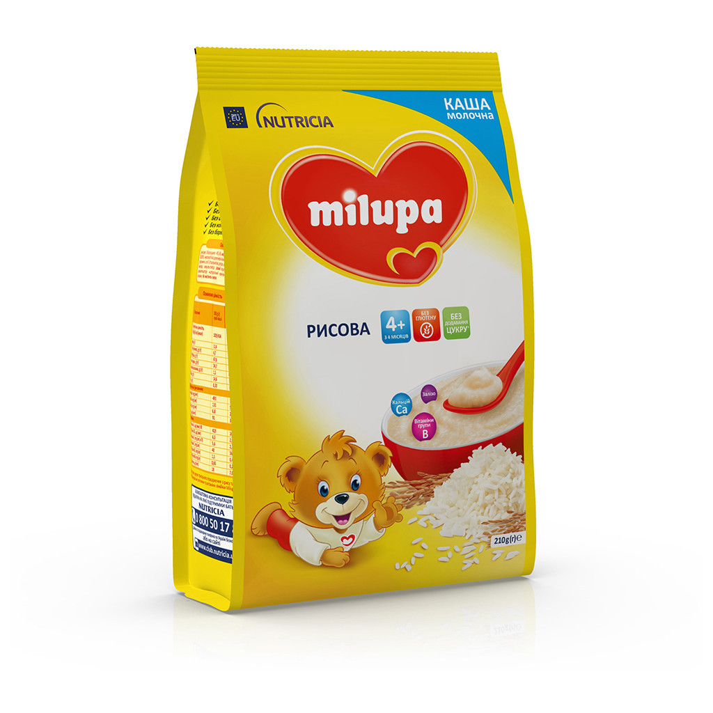 Дитяча каша Milupa Рисова молочна 210г (5900852931178) - изображение 5