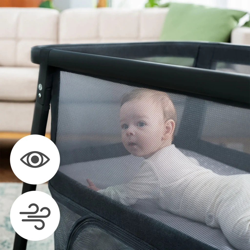 Ліжечко Kinderkraft манеж 4 в 1 Sofi Plus Grey (5902533920051) - зображення 10