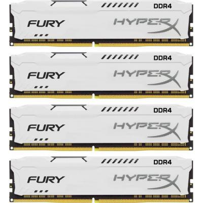 Модуль пам'яті для комп'ютера DDR4 32GB (4x8GB) 2133 MHz HyperX FURY White Kingston Fury (ex.HyperX) (HX421C14FW2K4/32) - зображення 1