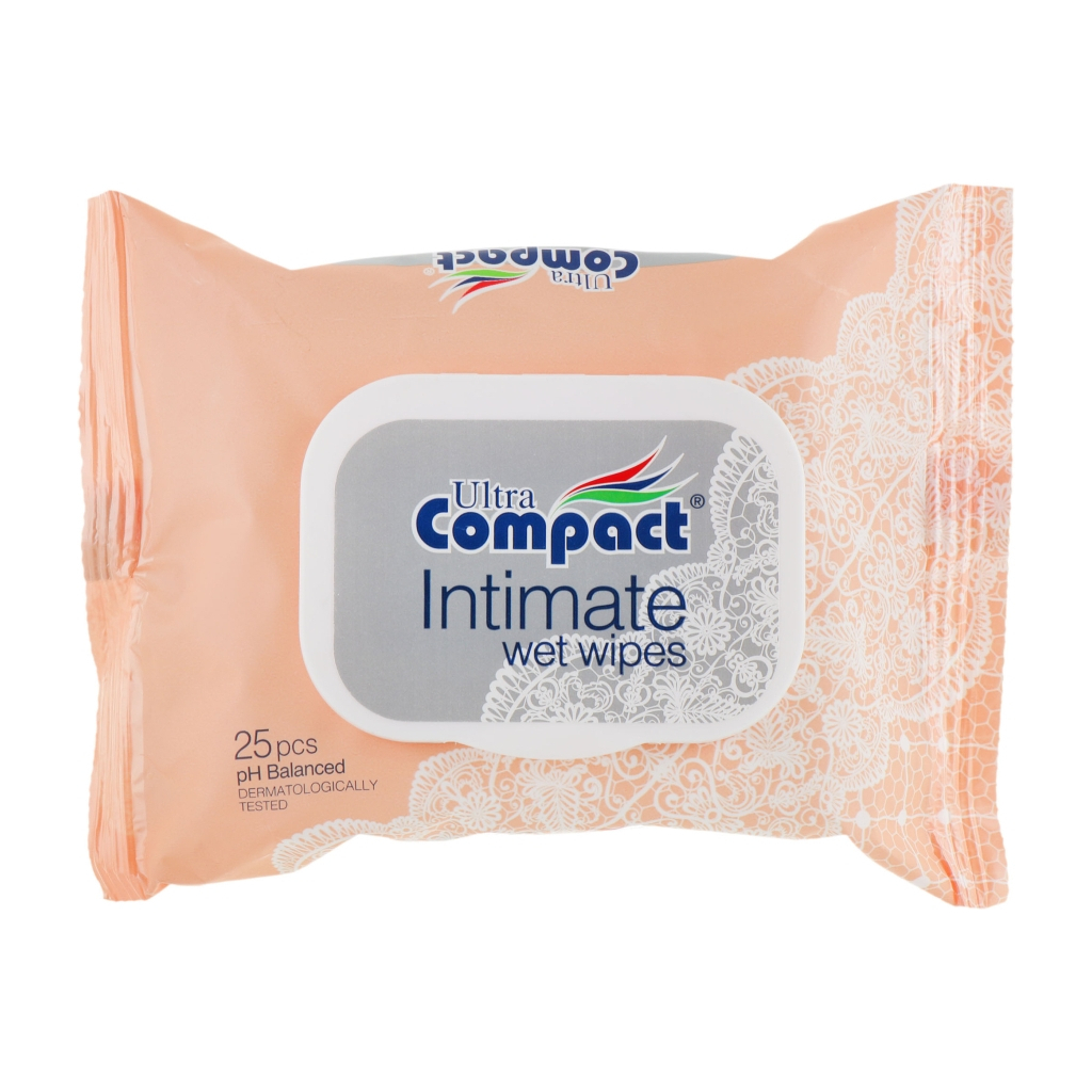 Серветки для інтимної гігієни Ultra Compact Intimate з клапаном 25 шт. (8697420534585) - зображення 1