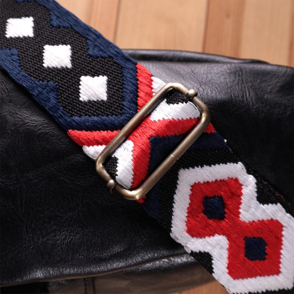 Сумка Vintage Жіноча слінг через плече з екошкіри Чорна (sale_15117) - зображення 11