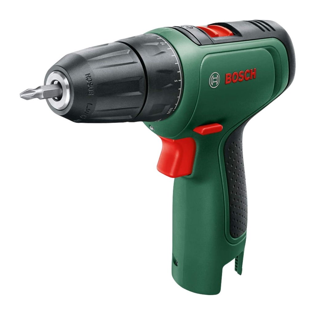 Шуруповерт Bosch EasyDrill 1200, 12В, 2х1.5Ач, ЗП, набір свердл і біт, кейс (0.603.9D3.007) - зображення 1