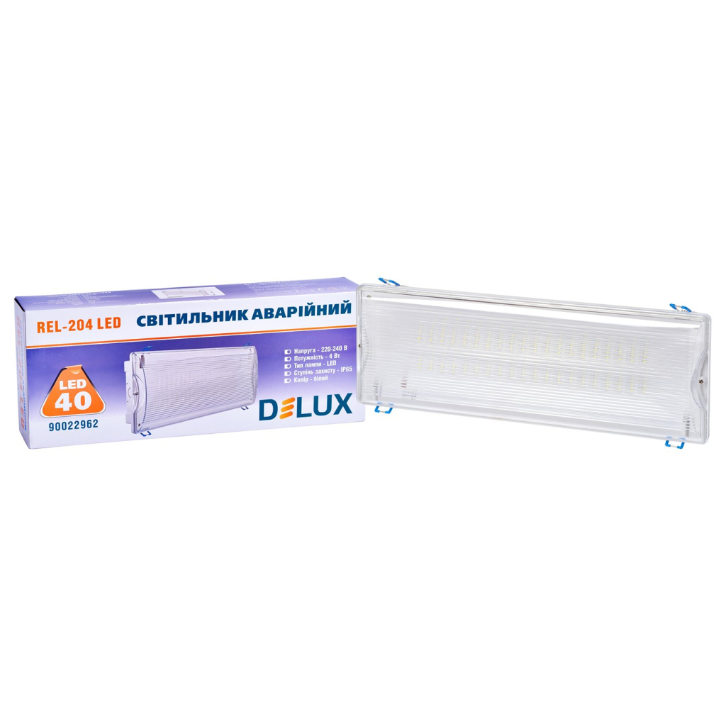 Світильник Delux REL-204 (3.7V2,2Ah) 40 LED 4W (90022962) - изображение 4