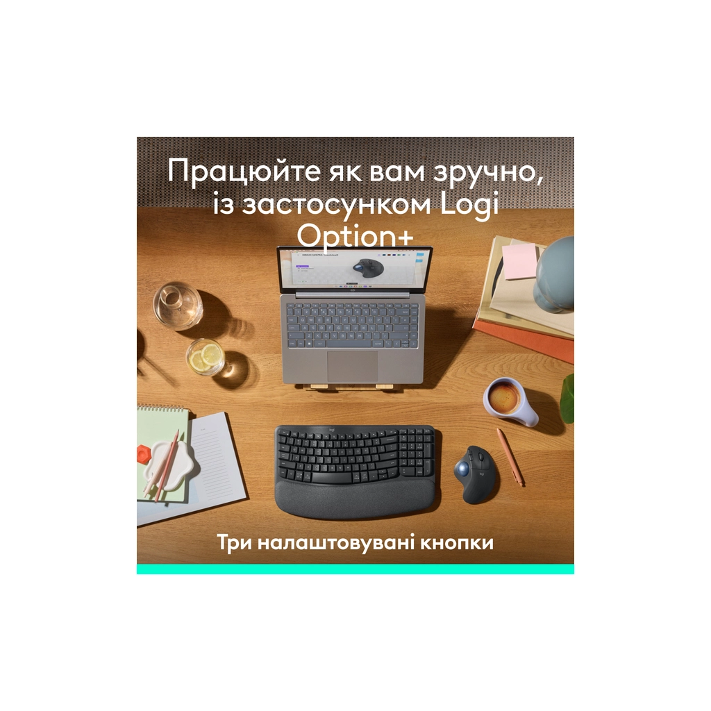 Мишка Logitech Ergo M575S Wireless Trackball Graphite (910-007029) - зображення 5