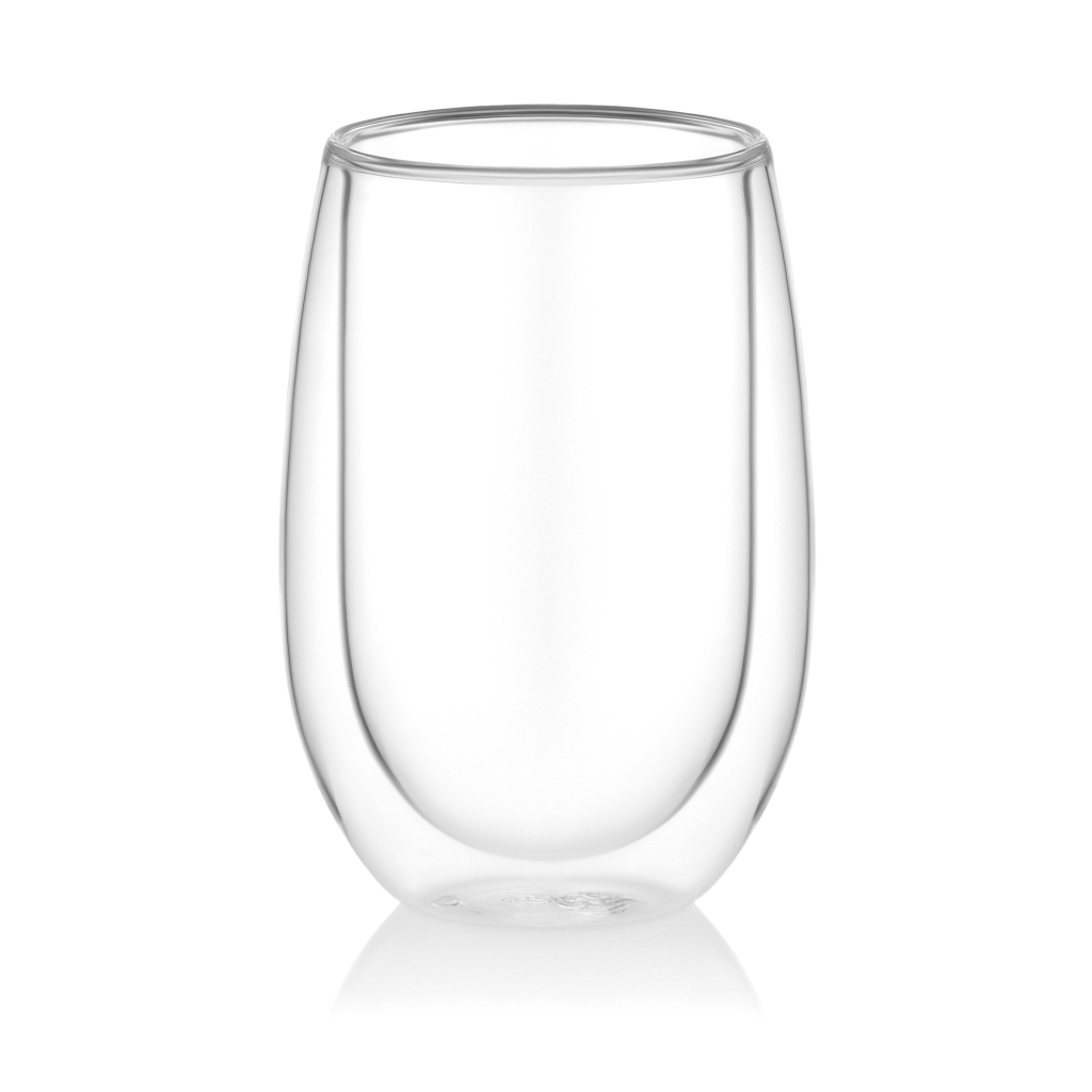 Набір склянок Ardesto з подвійними стінками BV 350 мл 2 шт прозорий (AR2635BV) - зображення 1