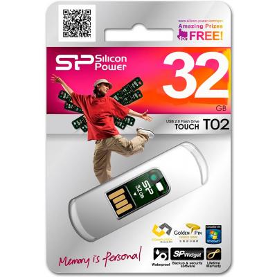 USB флеш накопичувач Silicon Power 32GB Touch T02 USB 2.0 (SP032GBUF2T02V1N) - зображення 3