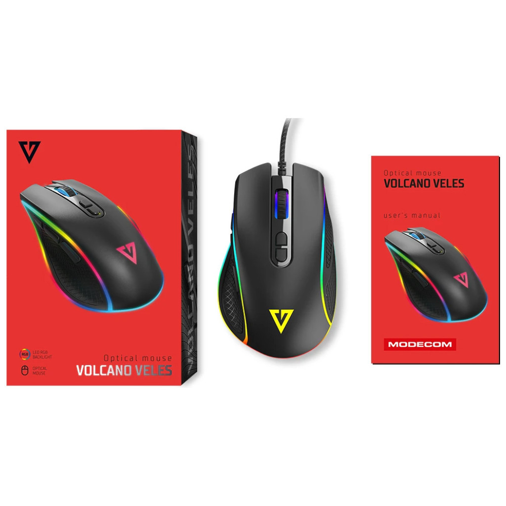 Мишка Modecom Veles Volcano RGB USB Black (M-MC-VELES-100) - зображення 9